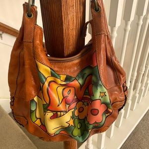 Beautiful Retro “LOVE” Isabella Fiore Shoulder Bag